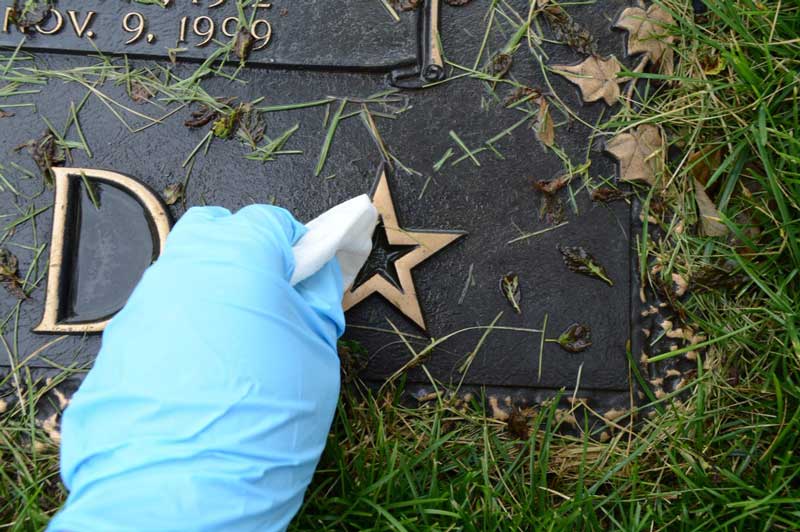 How To Clean Bronze Grave Marker