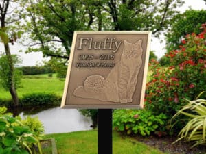 Garden Stakes Memorials Cat