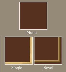 None Single Bevel Borders