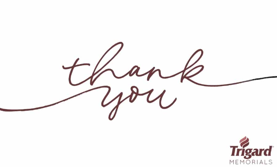 Thank You To Funeral Directors That Help a Family Design a Grave Marker From Trigard Memorials
