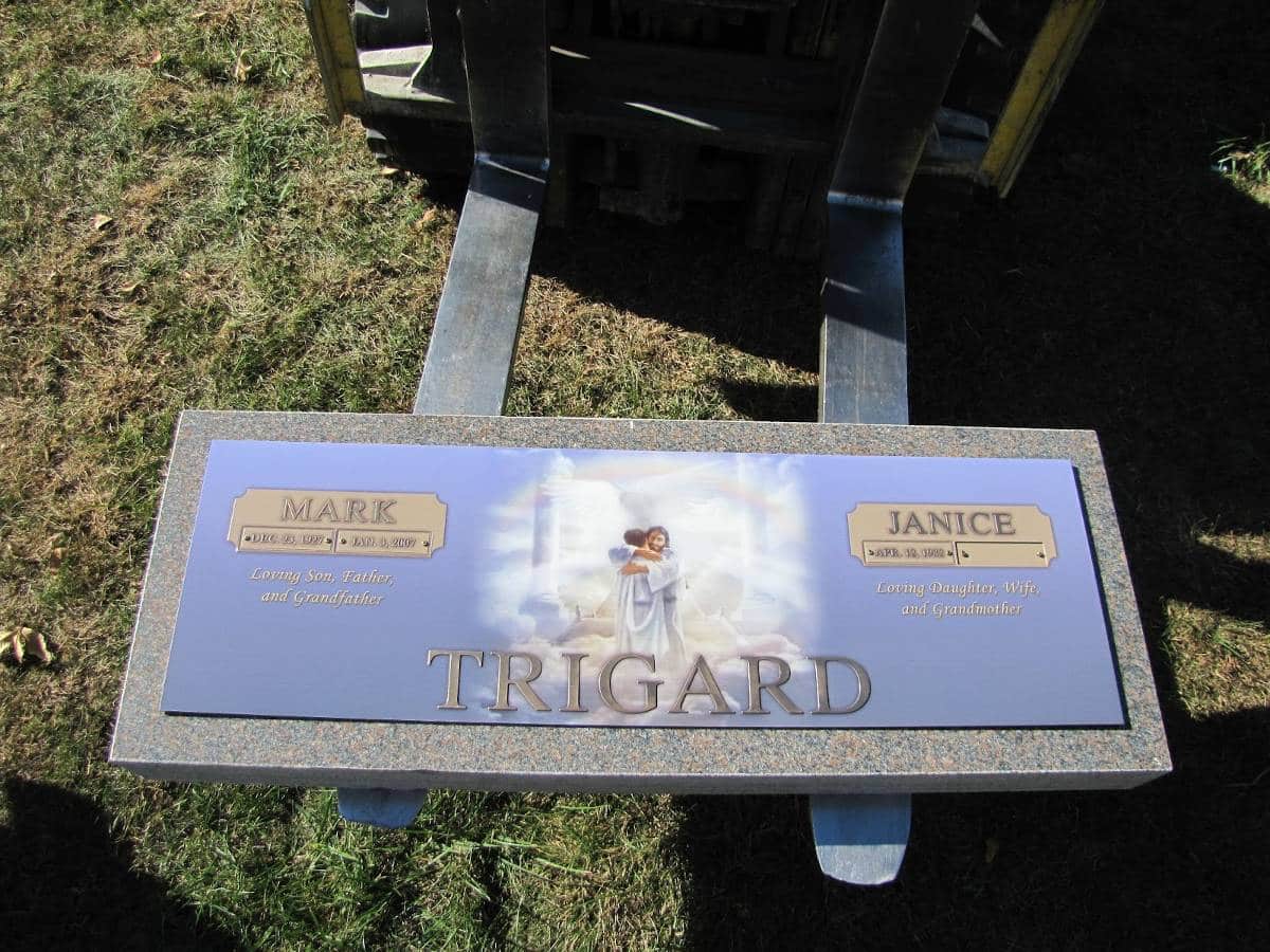 Installing The Flat Grave Marker With Granite Base