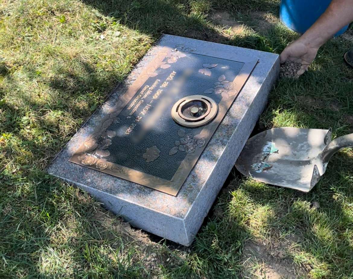 Pry Up Marker If It Is Uneven And Level With Pea Gravel