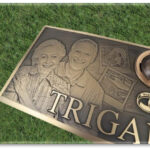 Grave marker and it says "Trigard"