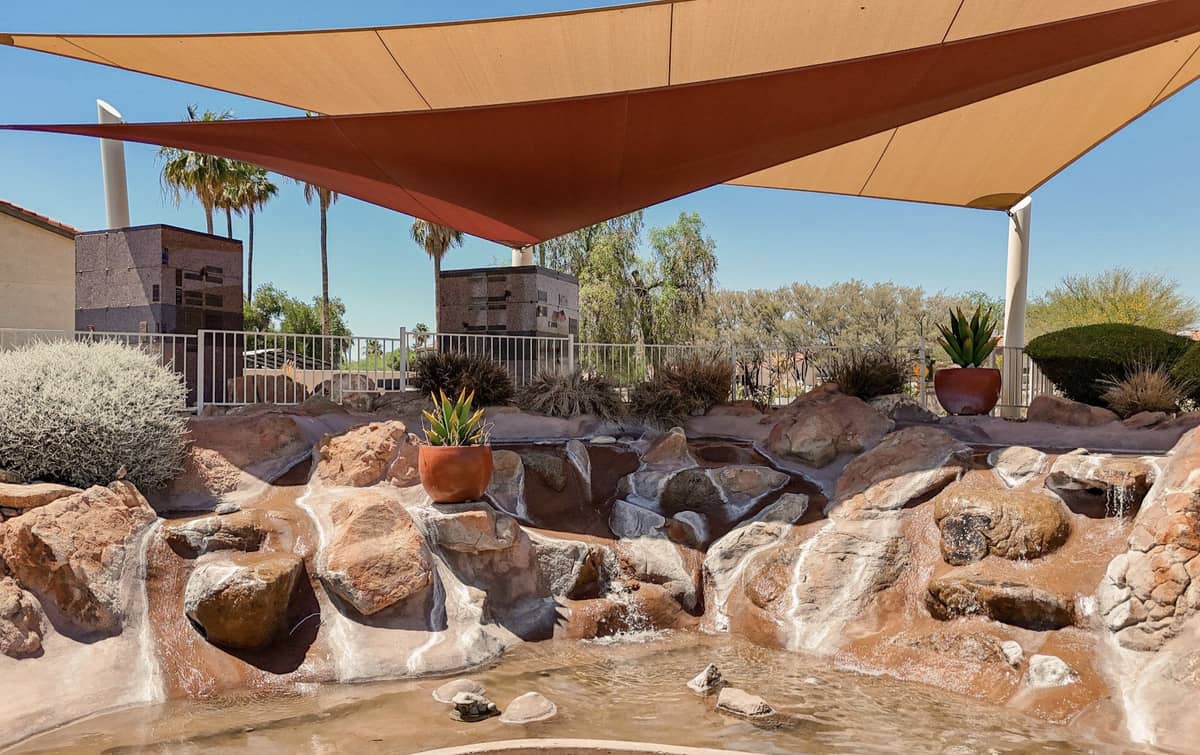 A cremation garden with lots of rocks and boulders