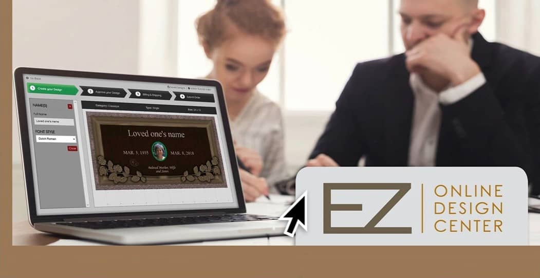Showing 2 people using the EZ online design center